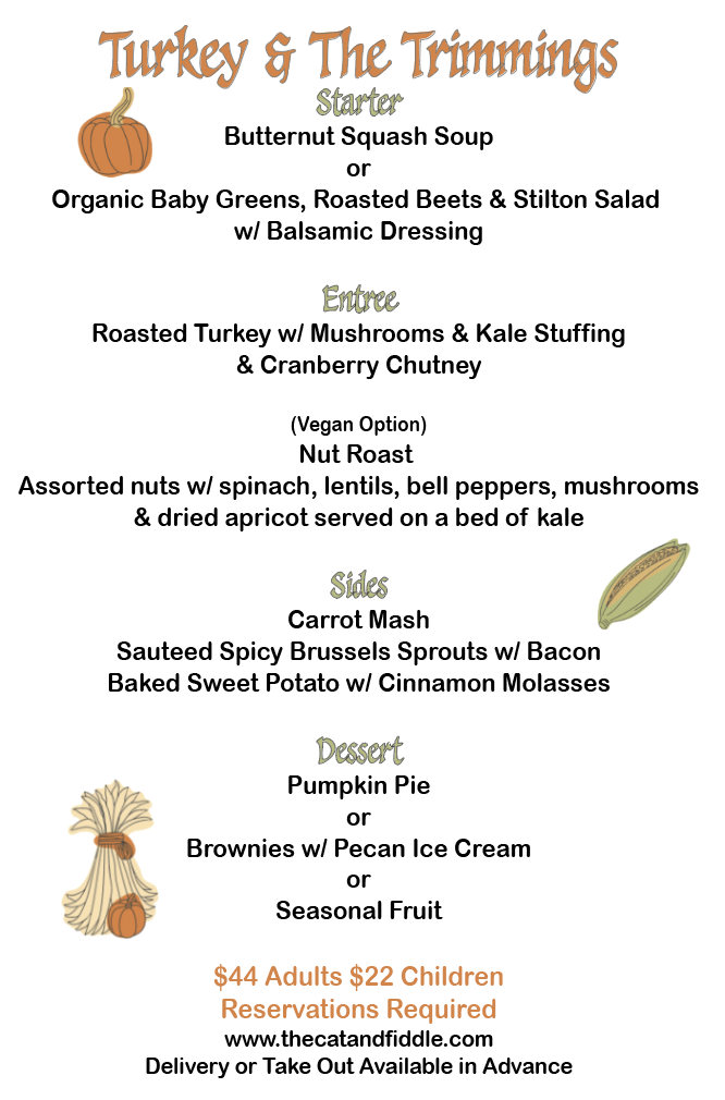 thanksgiving menu