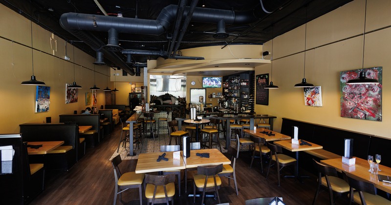 Restaurant interior, dining area