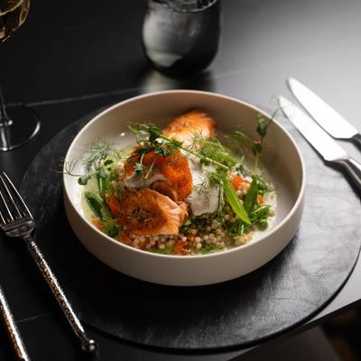 Pan Roasted Pacific Salmon.