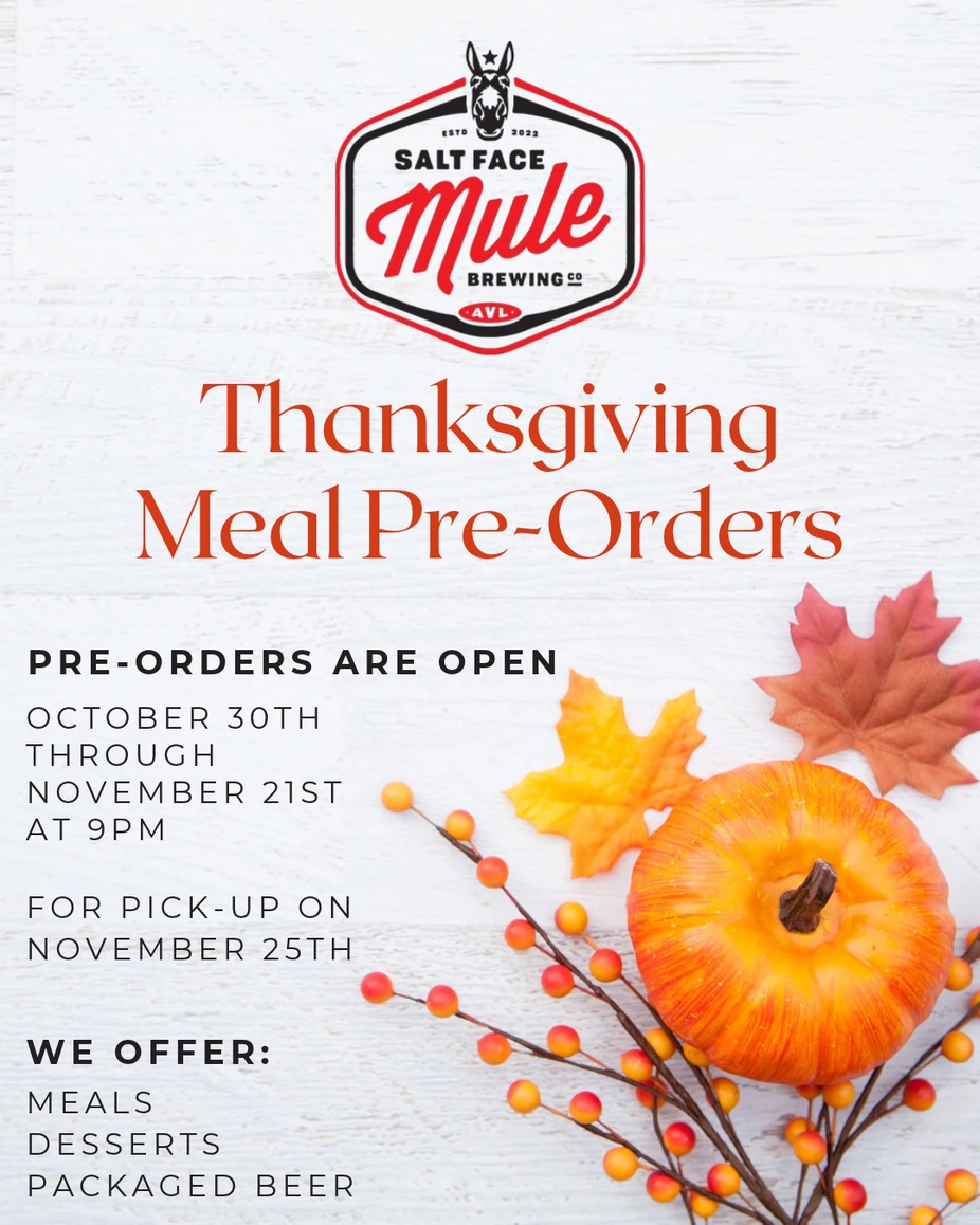 Thanksgiving Meal Pre-Orders event photo