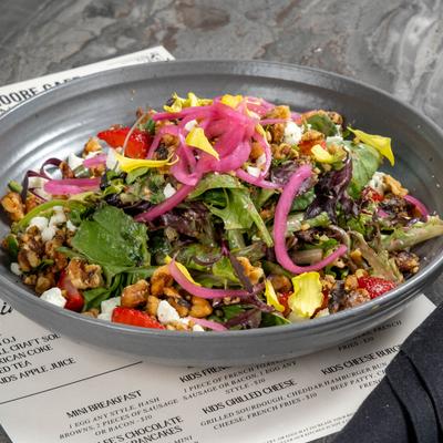 Strawberry walnut salad.