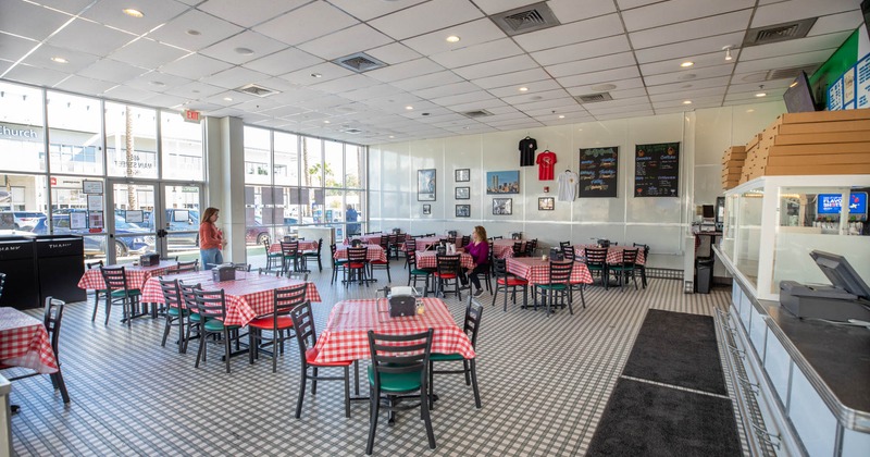 Interior seating space