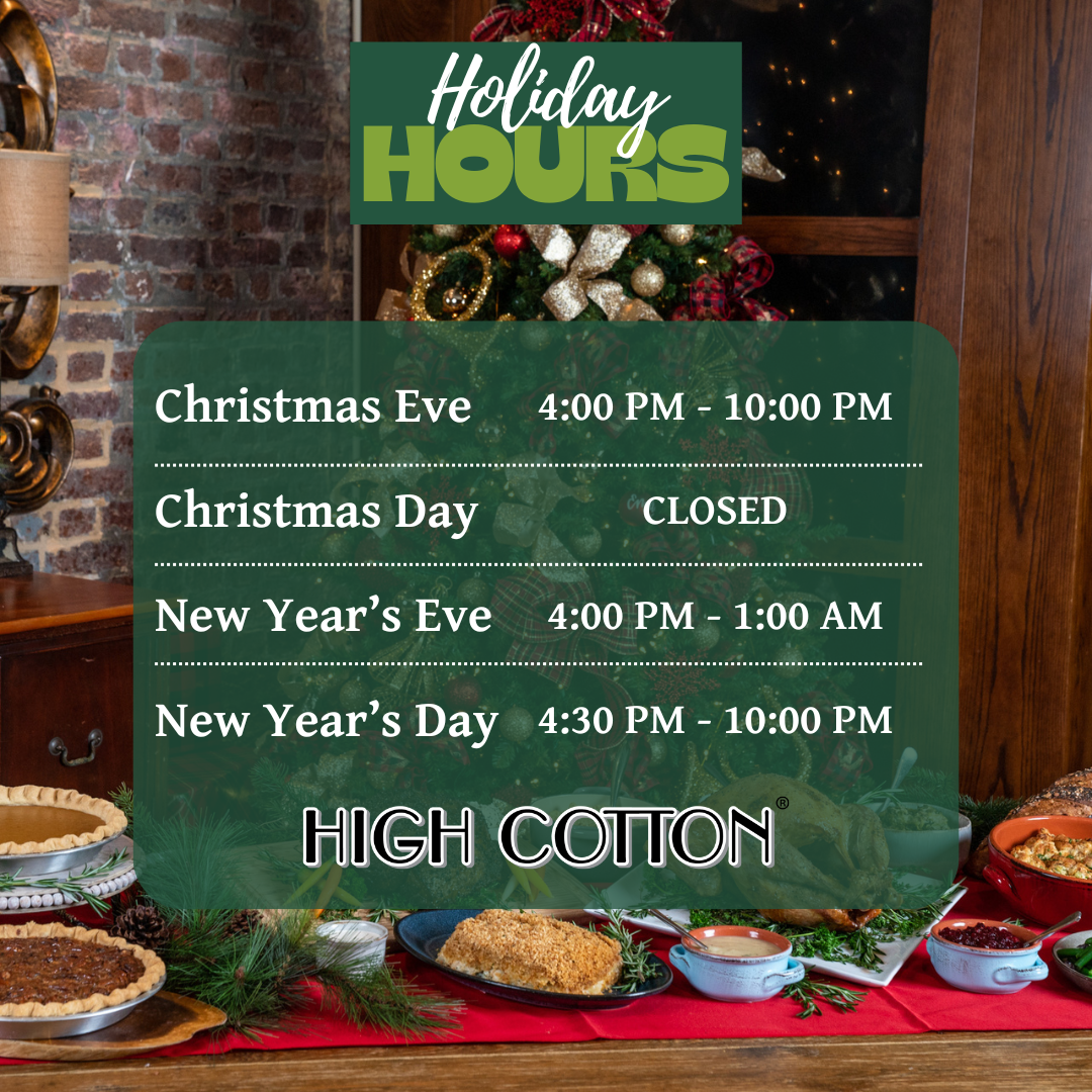 open christmas eve 4pm-10pm, closed christmas day, open new years eve 4:30pm-1am, open new years day 4pm-10pm