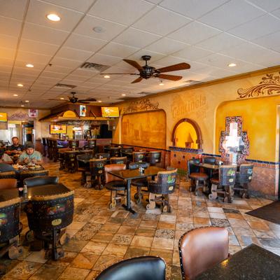 View at the dining area's interior.