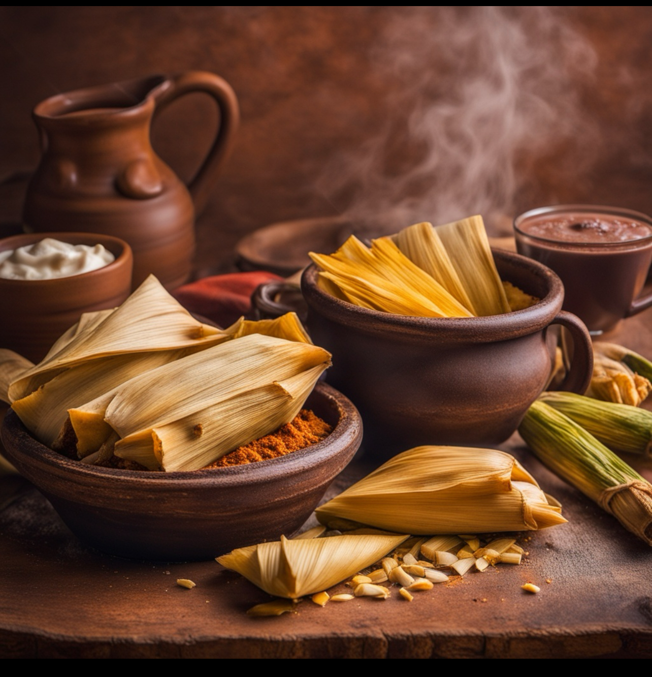 Homemade Tamales for the Holidays. Order them from Red, Mole and Green Sauce