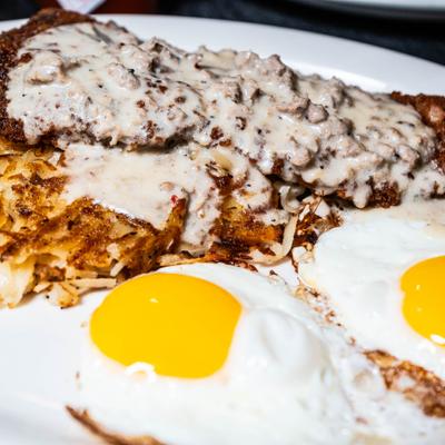 Chicken Fried Steak and Eggs.