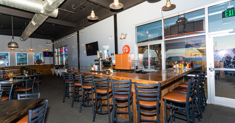 Bar area ready for guests