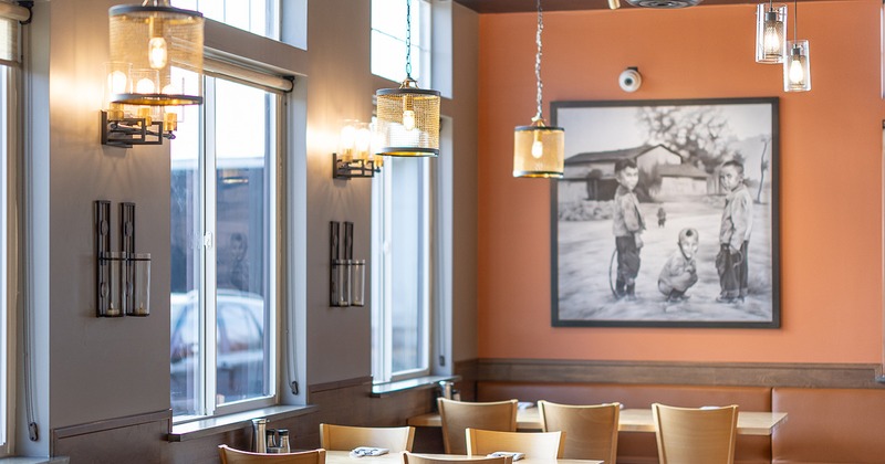 Interior space, dining area