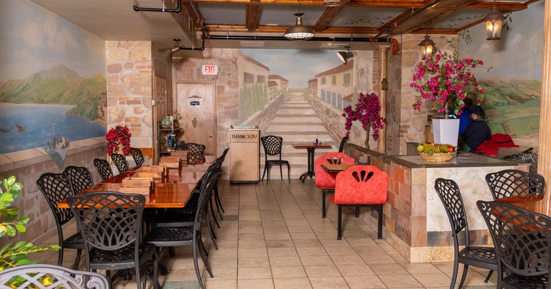 Interior, dining area