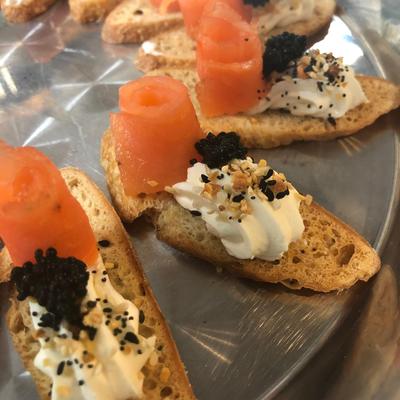 Smoked Salmon Crostini Caviar