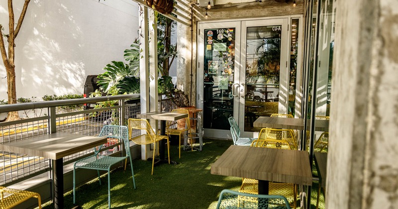 Exterior, patio, seating area