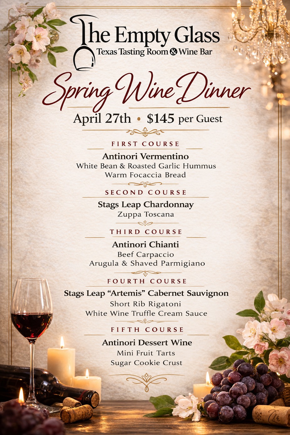 Spring Wine Dinner event photo
