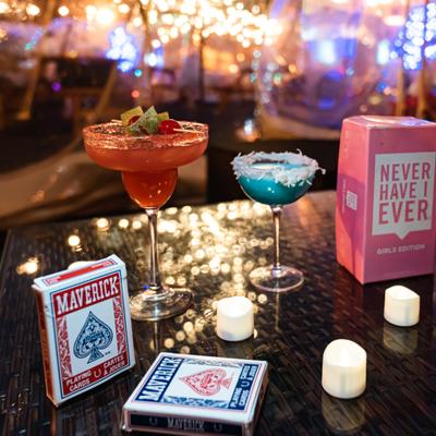 Red and blue cocktail