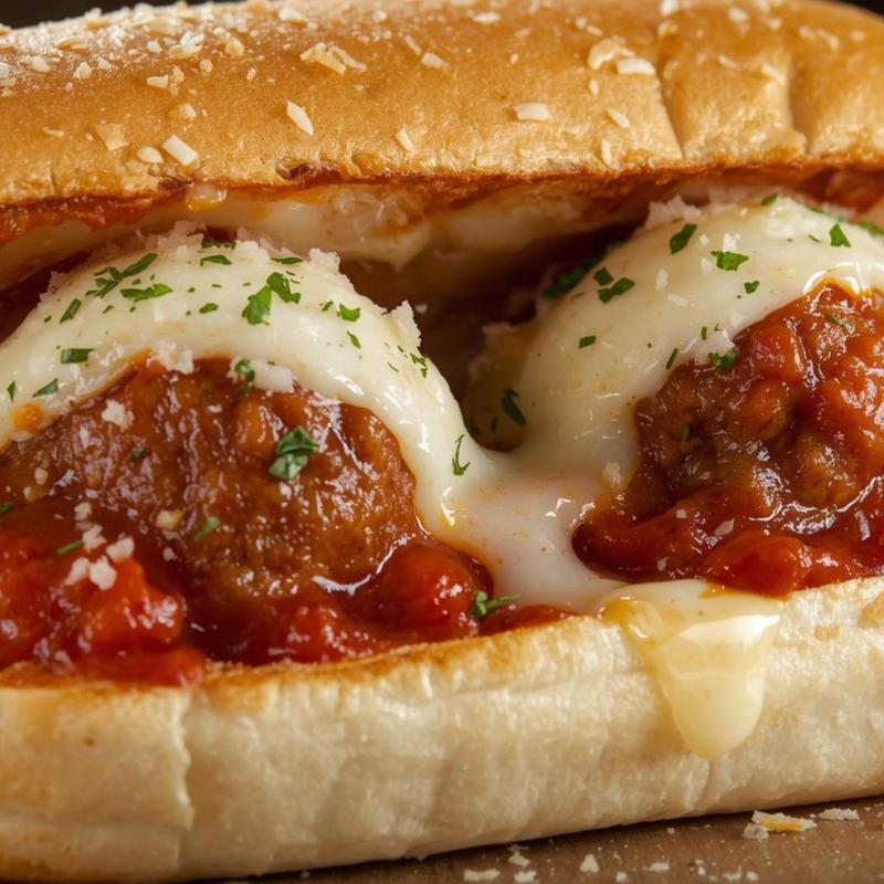 Homemade Meatballs Hero Sandwich photo