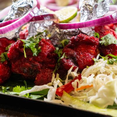 Six pieces of chicken lollipop.