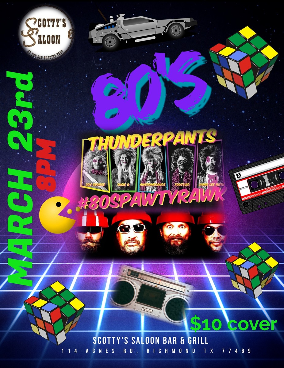 Thunderpants live *** all 80's tribute event photo