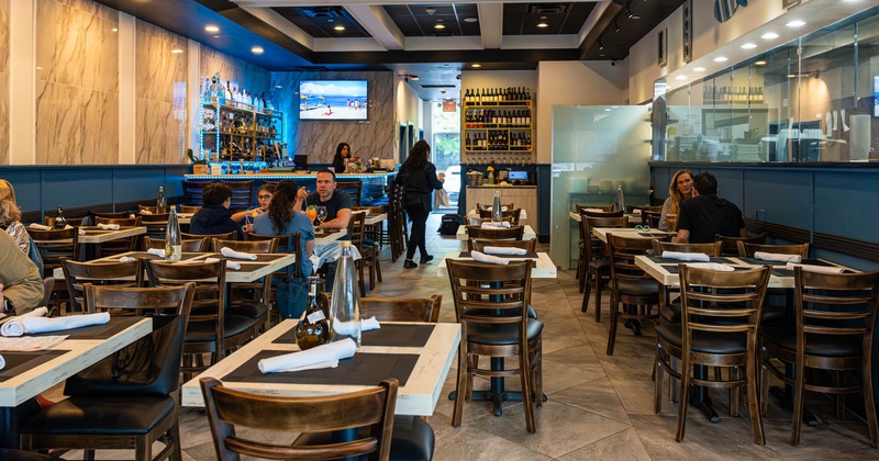 Interior, dining area