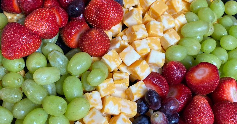 Fruit and cheese platter