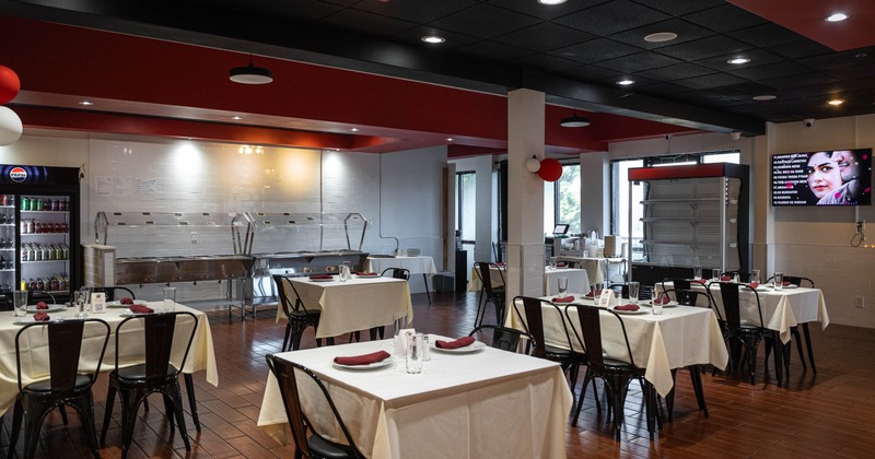 Interior, dining area