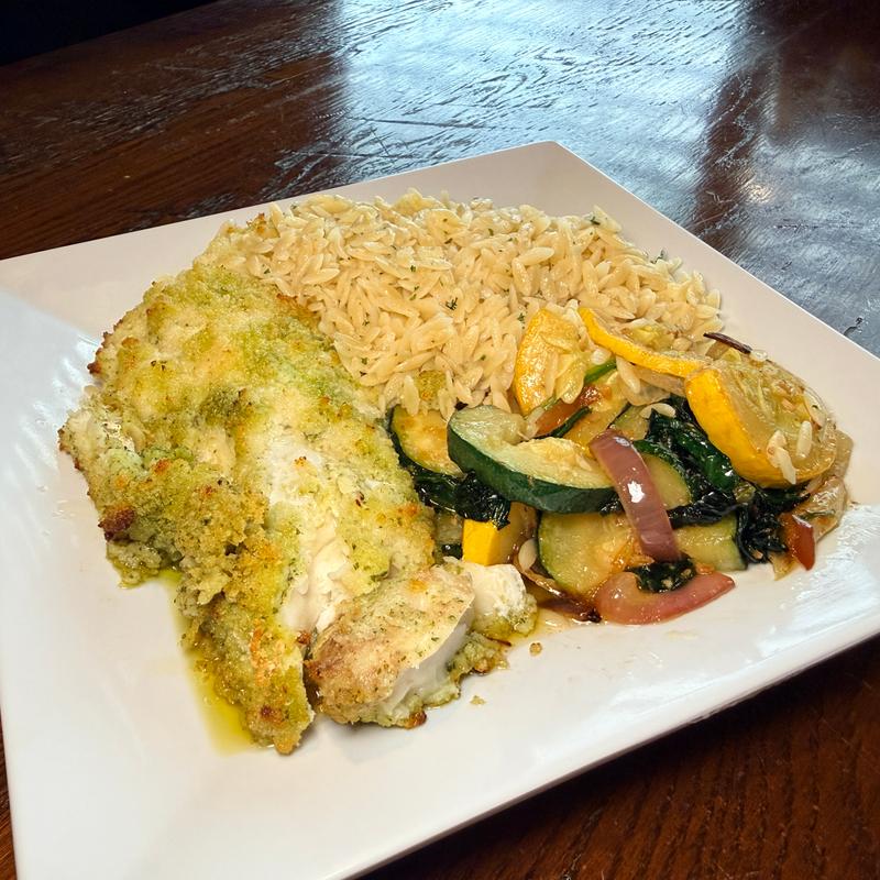 Pesto Crusted Cod photo