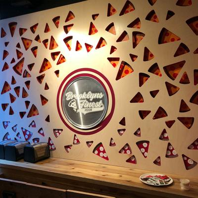 Interior, restaurant sign