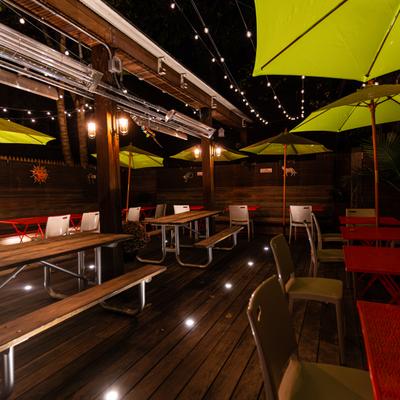 The interior of the restaurant.