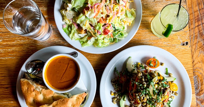 Multiple food plates