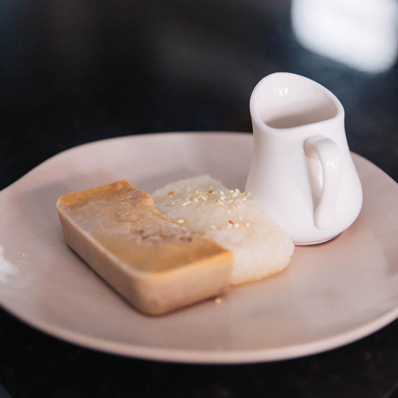 Khanom Mor Gang ( Baked Taro & Egg Custard) photo