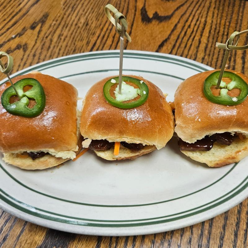 Hoisin Glazed Pork Belly Sliders photo