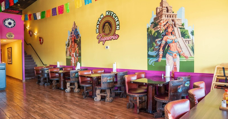 The interior of the restaurant