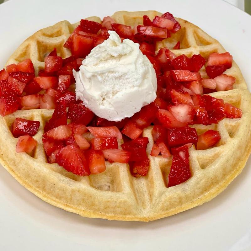 menu item 26 of 84, Strawberry Cream Waffle