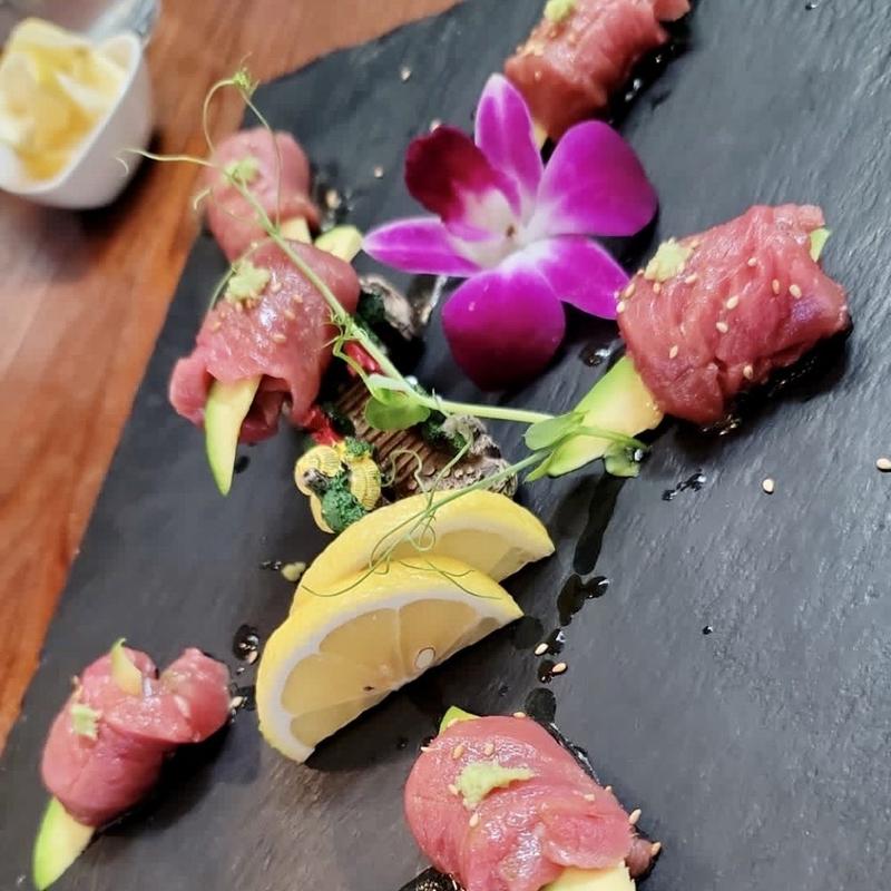 menu item 129 of 155, Big Eye Tuna & Avocado