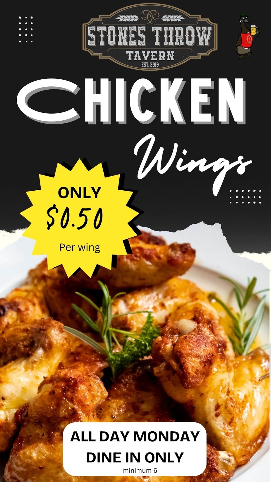 $0.50 Wings every Monday event photo