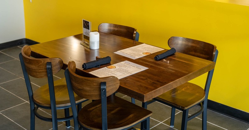 Table set and ready for guests