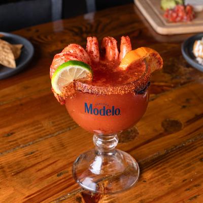 Shrimp Michelada.