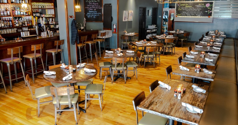 Interior, dining area
