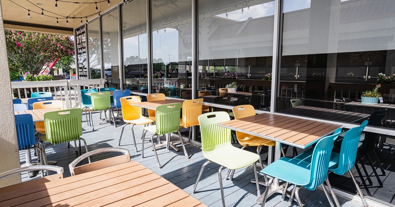 Outdoor seating area