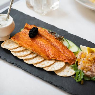 Smoked trout fillet