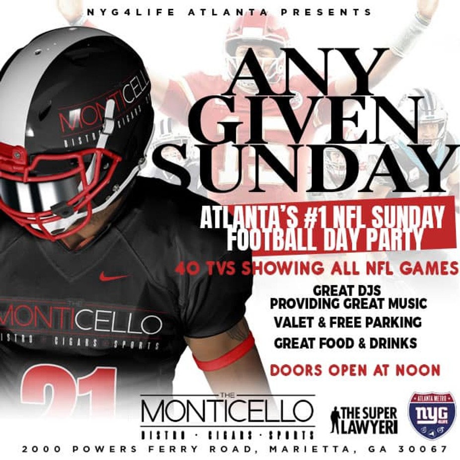 COMING SOON! THE BIGGEST FOOTBALL SUNDAY IN THE CITY!  STARTING SUNDAY, SEPTEMBER 11TH event photo