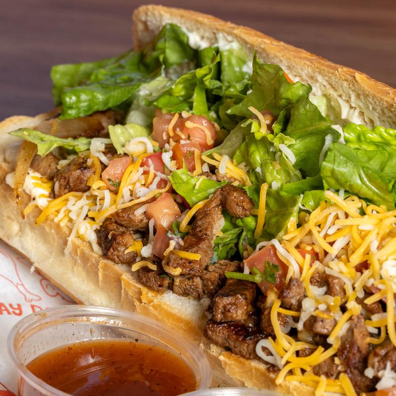 menu item 9 of 15, Asada (Black Angus) Sandwich