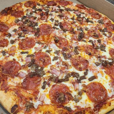 Meat lovers pizza.