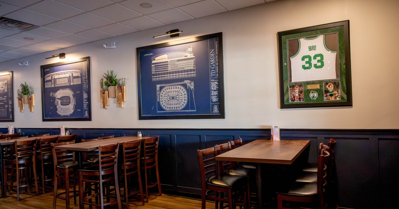 Interior, chairs and tables