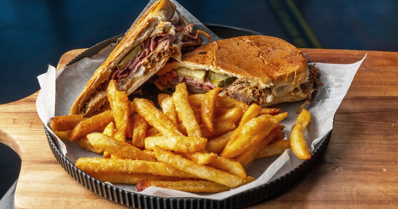 Cuban Sandwich and fries