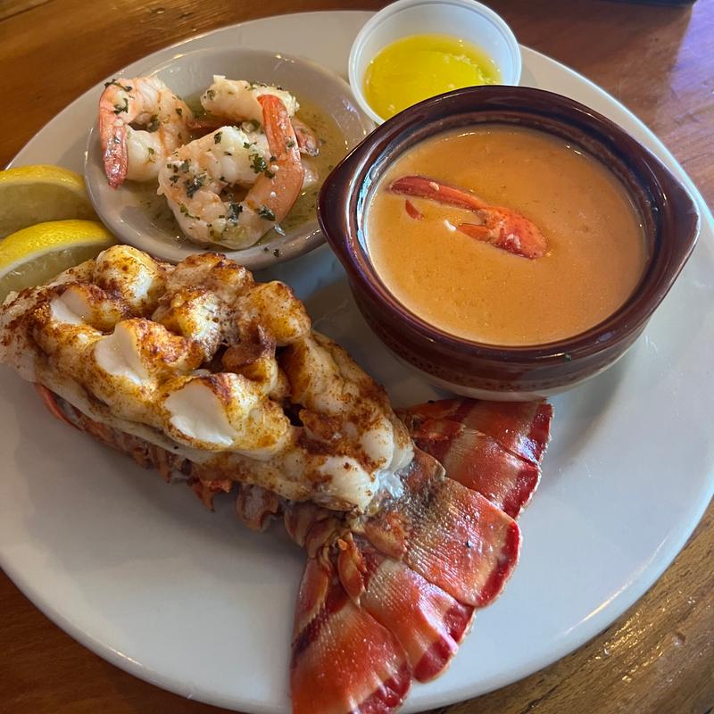 Lobster Tail & Shrimp . photo