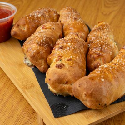 Baked stuffed rolls.