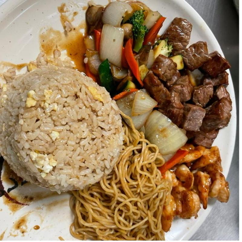 Filet Mignon and Shrimp Hibachi Dinner photo