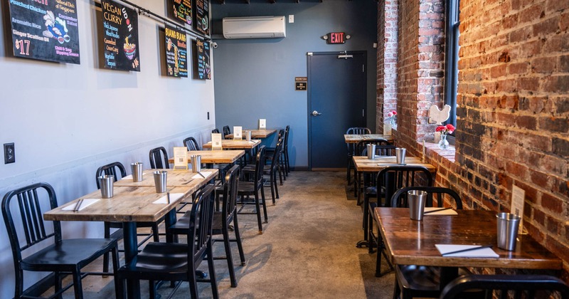 Interior tables ready for guests