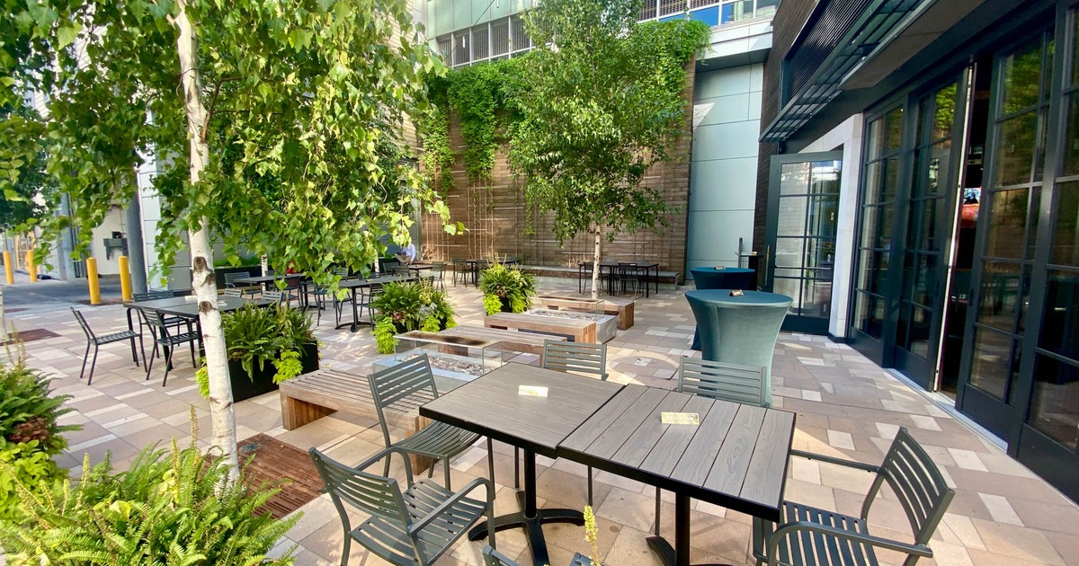 Exterior, seating area