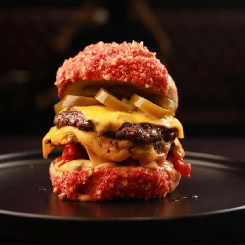 menu item 11 of 75, Hot Cheeto Burger