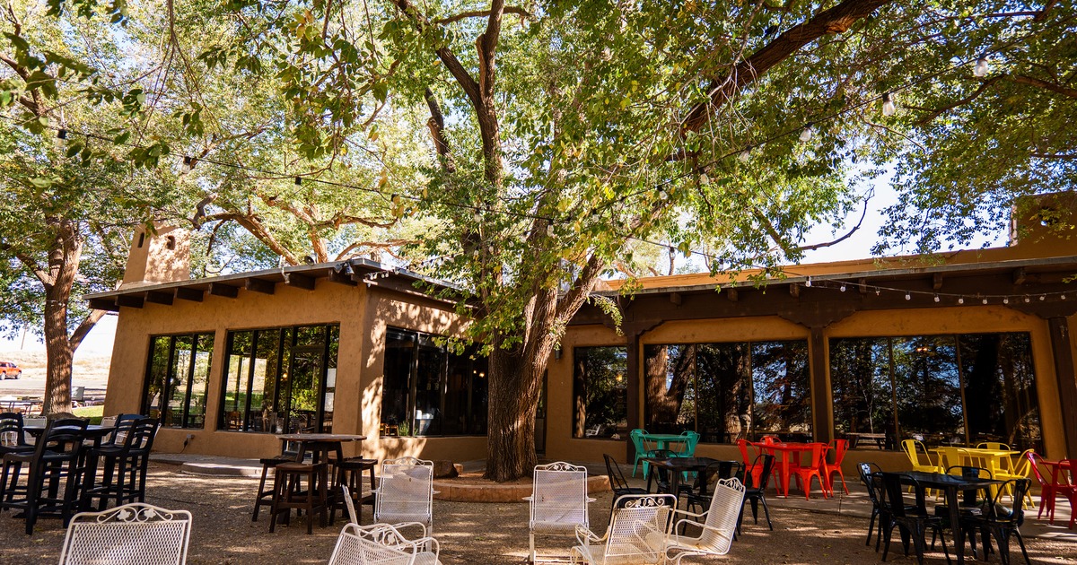 Outdoor patio seating